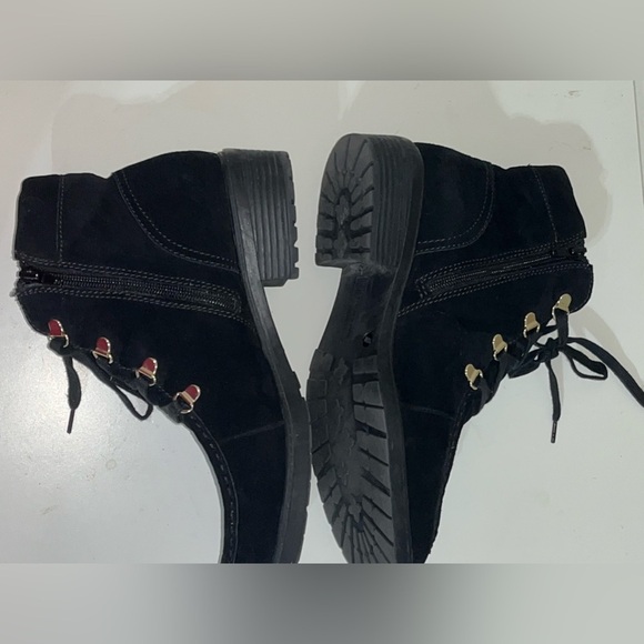 Giani Bernini Womens Bertey Suede Lace-Up Booties Memory Foam - Picture 1 of 9